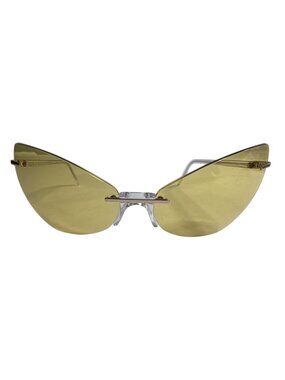 Andy Wolf White Heat Rimless Sunglasses in Yellow